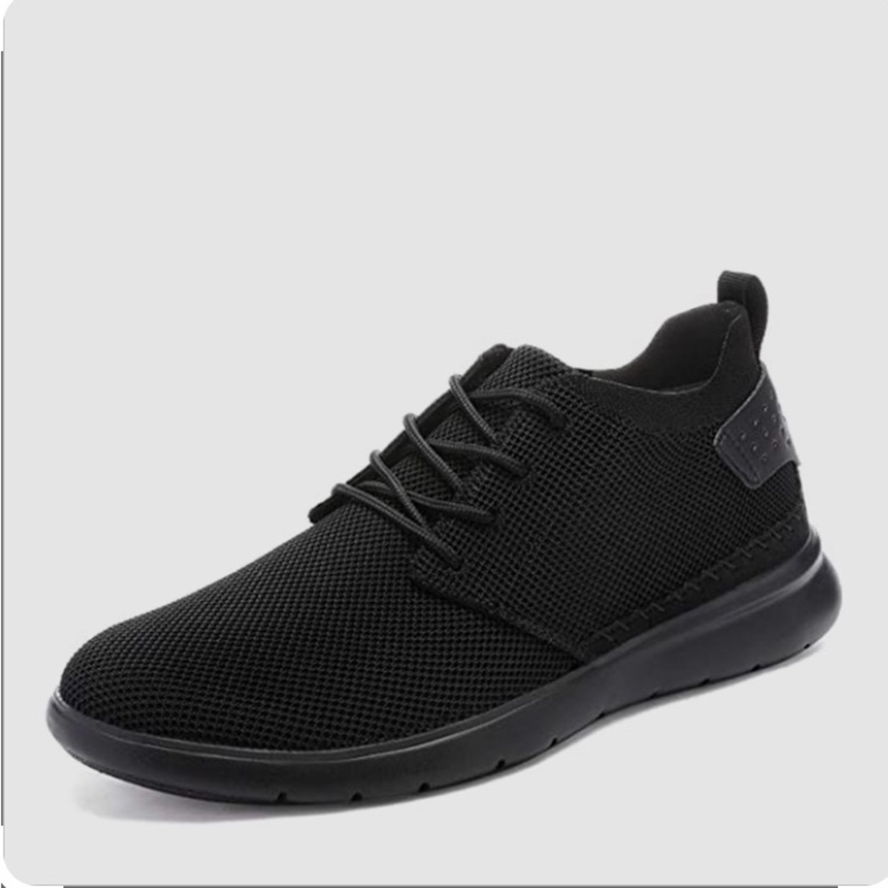NWT Sleek Black Men's Sneakers